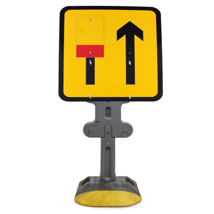 2 Lane Wicket Lane Closure Sign Diagram 7202 3mm Plastic | Quick Fit (face only)