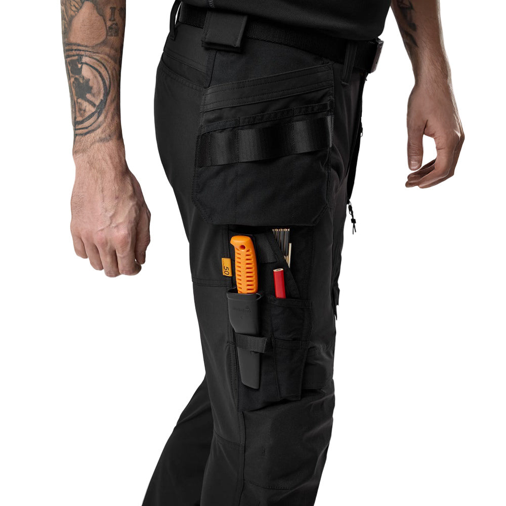 Snickers Workwear 6218 AllroundWork Stretch Trousers Holster Pockets | Black/Black