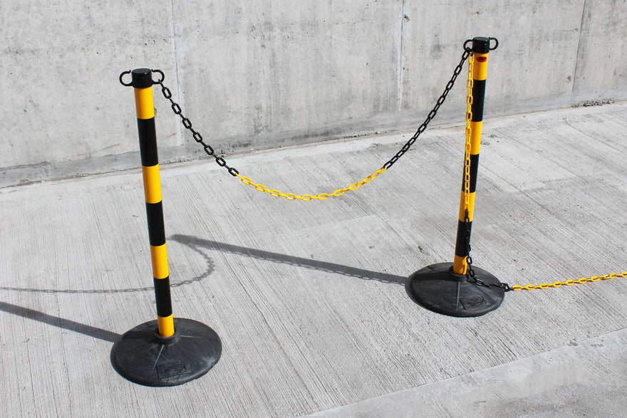 Jsp Post And Chain Kit Black Yellow