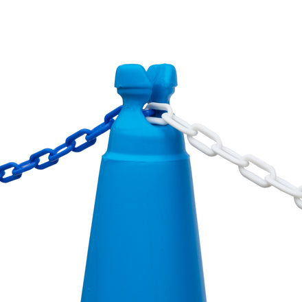 JSP Blue Quad Cone - Chain Holding Road Cone 950mm