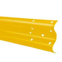 3.2m Yellow Armco Barrier Beam Galvanised Steel