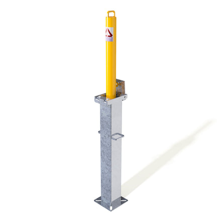 Autopa RetractaPost Galvanised Retractable Bollard External Lock 500mm