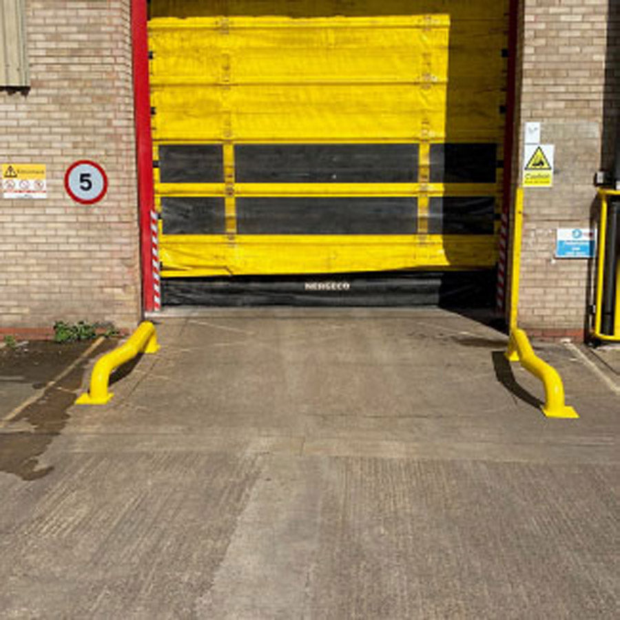 Autopa Cranked Galvanised HGV Wheel Guides 139mm x 1800mm - Pair