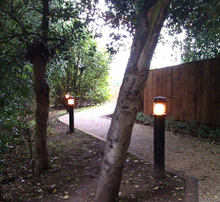 Autopa Ornamental Galvanised Steel Illuminated Bollard 1000mm - GFC9000i