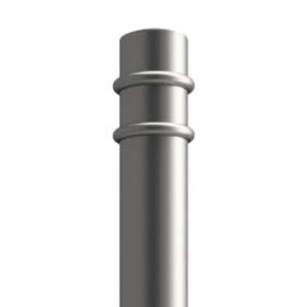 Autopa Ornamental Galvanised Steel Bollard 1000mm - GFC2R (No Fixings)