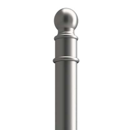Autopa Ornamental Galvanised Steel Bollard 1000mm - GFC5000 (No Fixings)