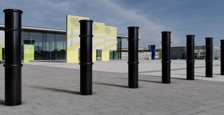Autopa Ornamental Galvanised Steel Bollard 1000mm - GFC6000 (No Fixings)