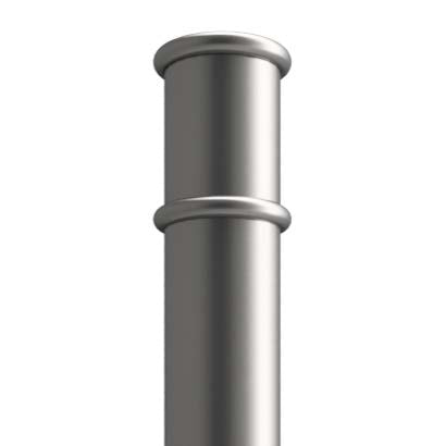 Autopa Ornamental Galvanised Steel Bollard 1000mm - GFC6000 (No Fixings)