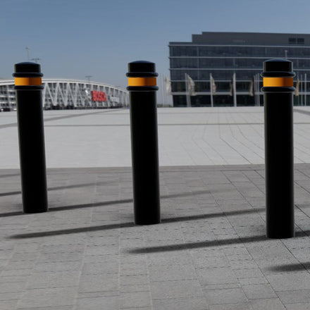 Autopa Ornamental Galvanised Steel Bollard 1000mm - GFC6R (No Fixings)