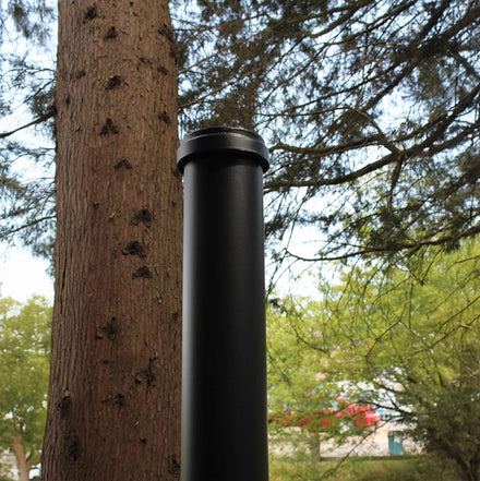 Autopa Ornamental Galvanised Steel Bollard 1000mm - GFC9000 (No Fixings)