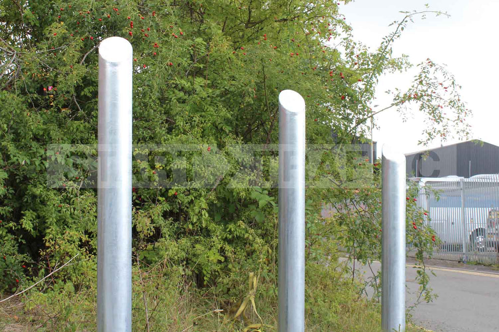 Autopa Galvanised Mitre Top Bollard 1000mm (No Fixings)