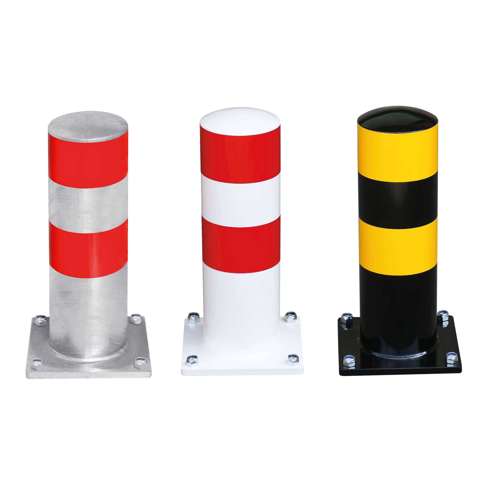 Black Bull HGV Parking Bollard | 159mm Diameter| Hot Dip