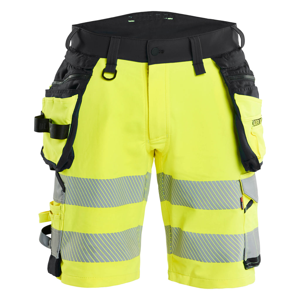 Blaklader 1120 Hi Vis Shorts 4 Way Stretch Hi Vis Yellow Black Main