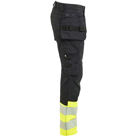 Blaklader 1130 Hi Vis Trousers Stretch Black Hi Vis Yellow Right