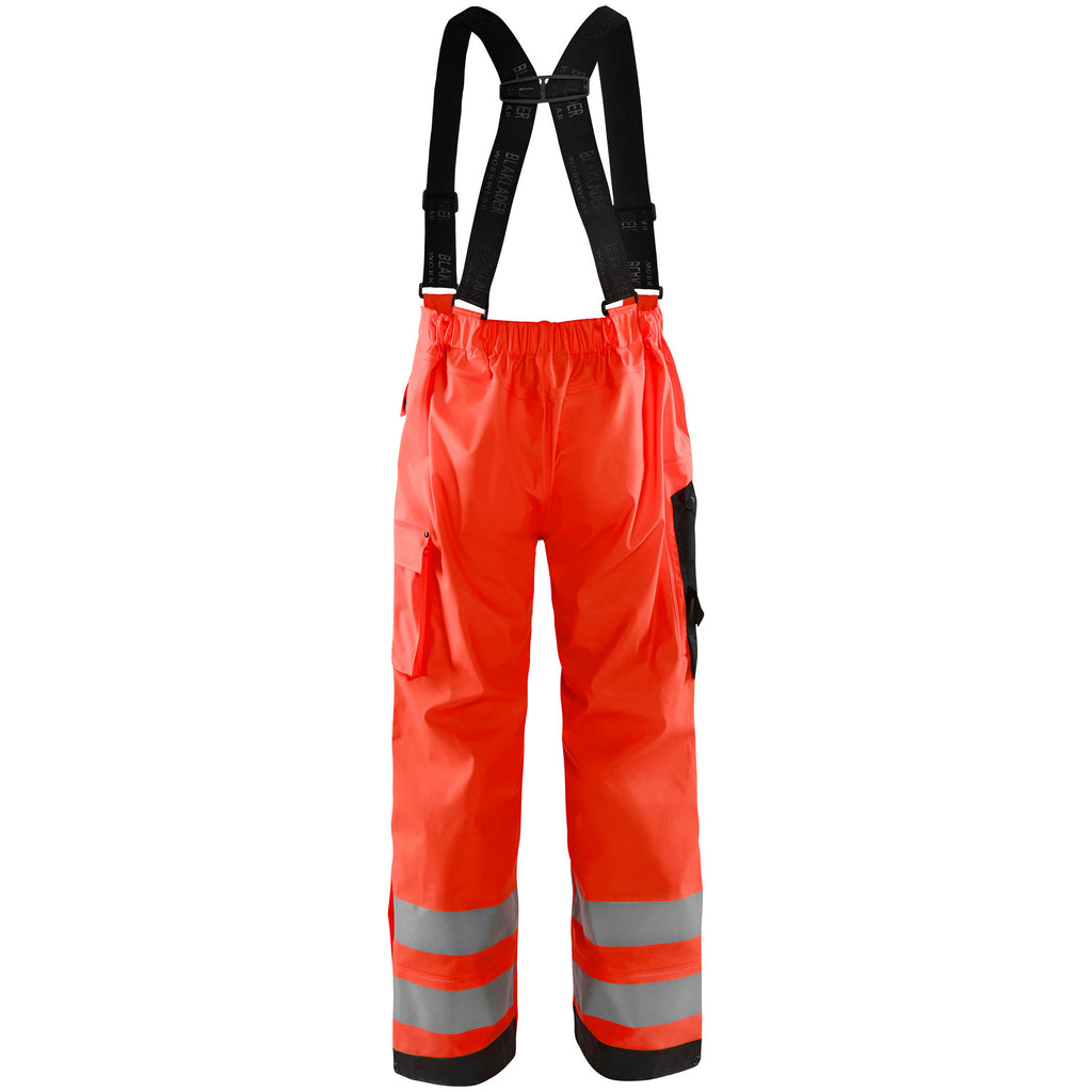 Blaklader 1302 Hi-Vis Red Rain Trousers