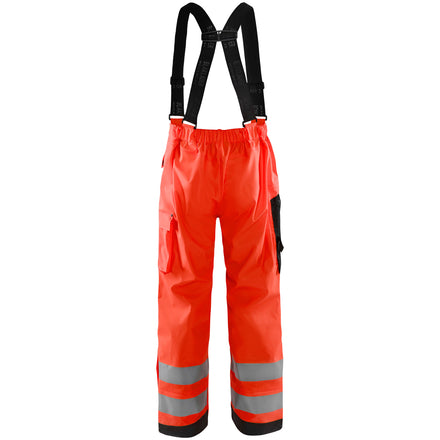 Blaklader 1302 Hi-Vis Red Rain Trousers