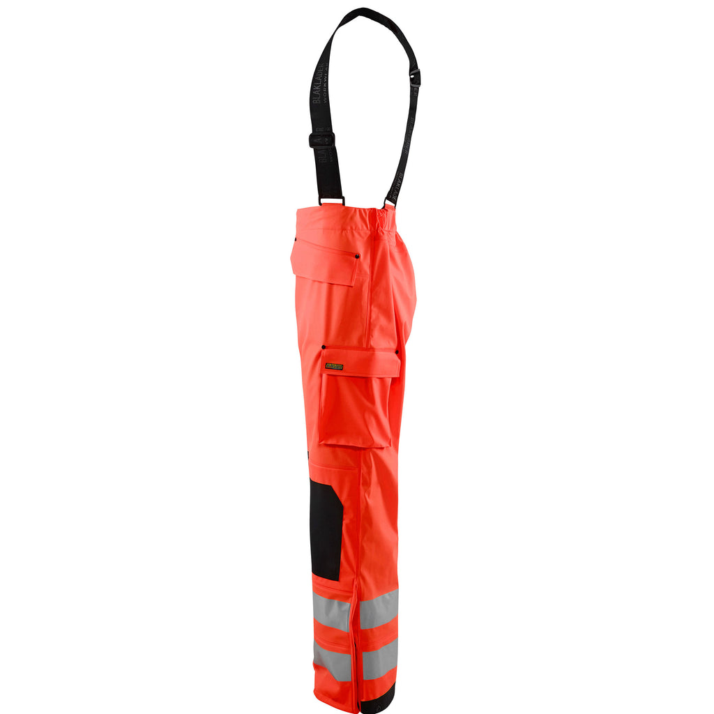 Blaklader 1302 Hi-Vis Red Rain Trousers