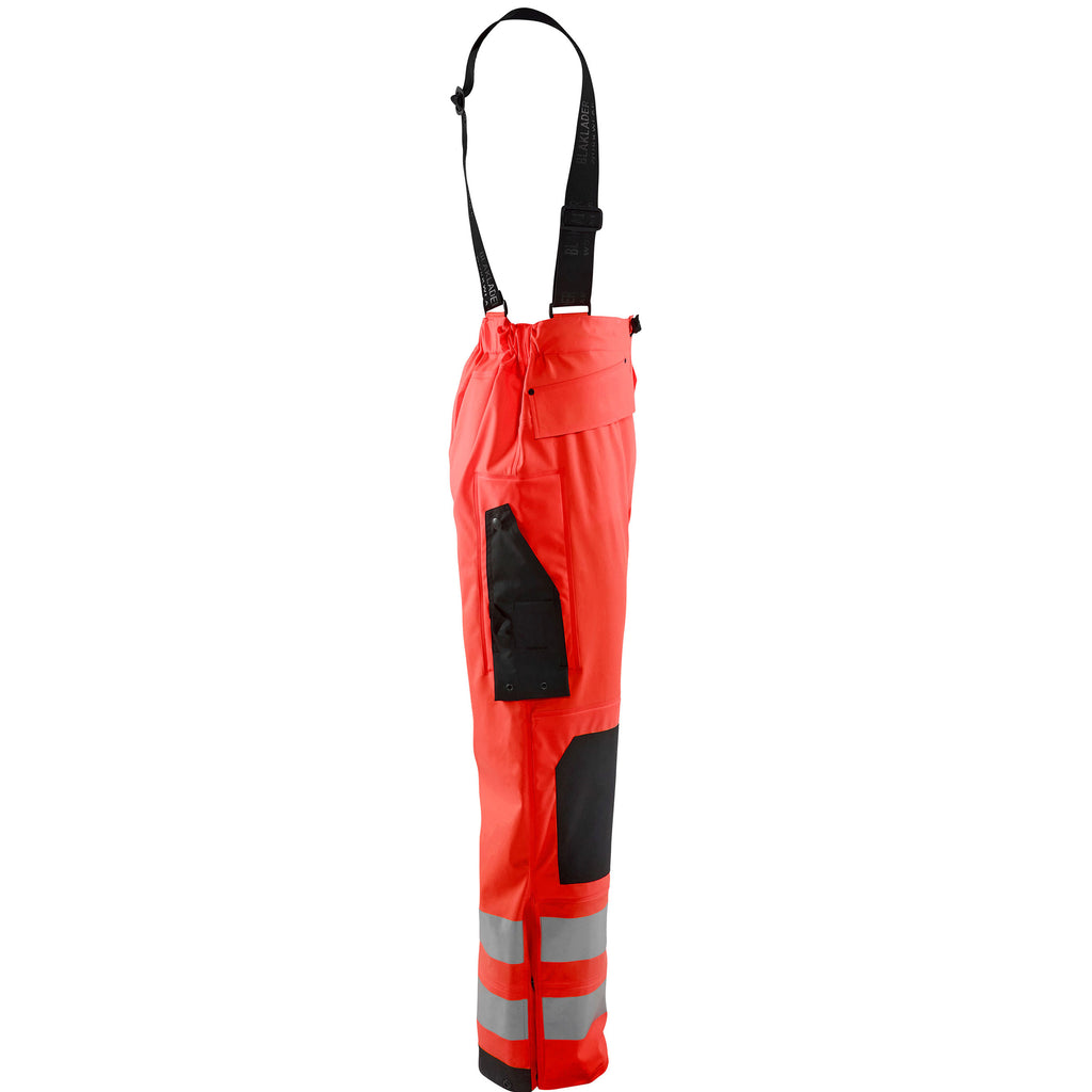 Blaklader 1302 Hi-Vis Red Rain Trousers
