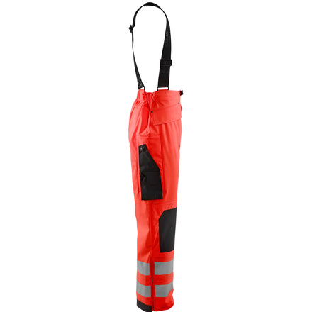 Blaklader 1302 Hi-Vis Red Rain Trousers