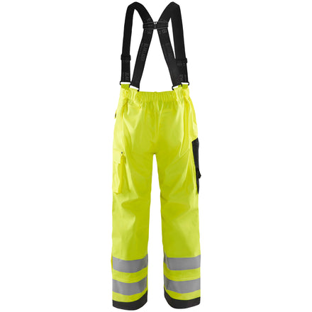 Blaklader 1302 Hi Vis Rain Trousers Hi Vis Yellow Back