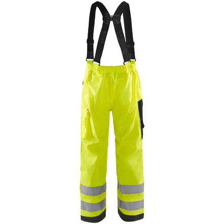 Blaklader 1306 Hi Vis Rain Trousers Hi Vis Yellow Back