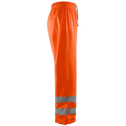 Blaklader 1384 Hi Vis Rain Trousers Hi Vis Orange Navy Blue Right