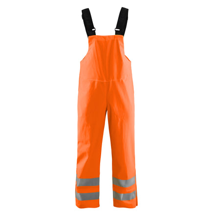 Blaklader 1386 Bib Trousers Hi Vis Level 3 Hi Vis Orange Navy Blue Main