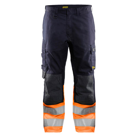 Blaklader 1488 Multinorm Inherent Trousers Navy Blue Hi Vis Orange Main