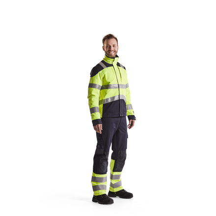 Blaklader 1488 Multinorm Inherent Trousers Navy Blue Hi Vis Yellow Model