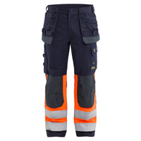 Blaklader 1489 Multinorm Inherent Trousers Navy Blue Hi Vis Orange Main