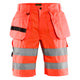 Blaklader 1535 Hi Vis Shorts Hi Vis Red Main