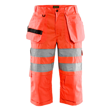 Blaklader 1539 Hi Vis Pirate Shorts Hi Vis Red Main