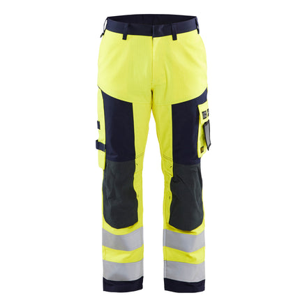Blaklader 1578 Multinorm Craftsman Trousers Hi Vis Yellow Navy Blue Main