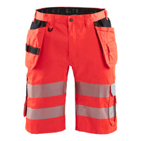 Blaklader 1586 Hi Vis Shorts With Stretch Hi Vis Red Main