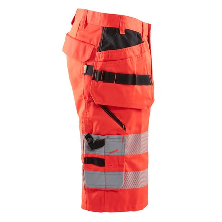 Blaklader 1586 Hi Vis Shorts With Stretch Hi Vis Red Right