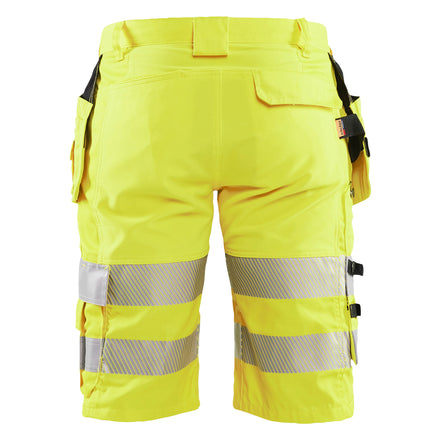 Blaklader 1586 Hi Vis Shorts With Stretch Hi Vis Yellow Back