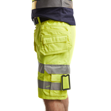 Blaklader 1586 Hi Vis Shorts With Stretch Hi Vis Yellow Feature 1