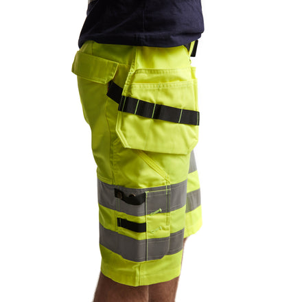 Blaklader 1586 Hi Vis Shorts With Stretch Hi Vis Yellow Feature 2