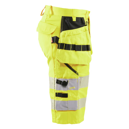 Blaklader 1586 Hi Vis Shorts With Stretch Hi Vis Yellow Right