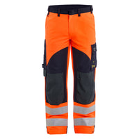 Blaklader 1588 Multinorm Inherent Trousers Hi Vis Orange Navy Blue Main