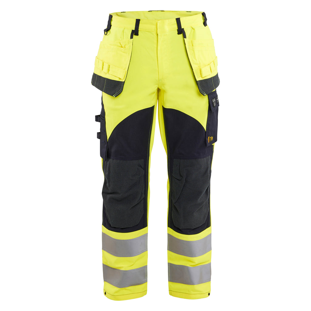 Blaklader 1589 Multinorm Inherent Trousers Hi Vis Yellow Navy Blue Main