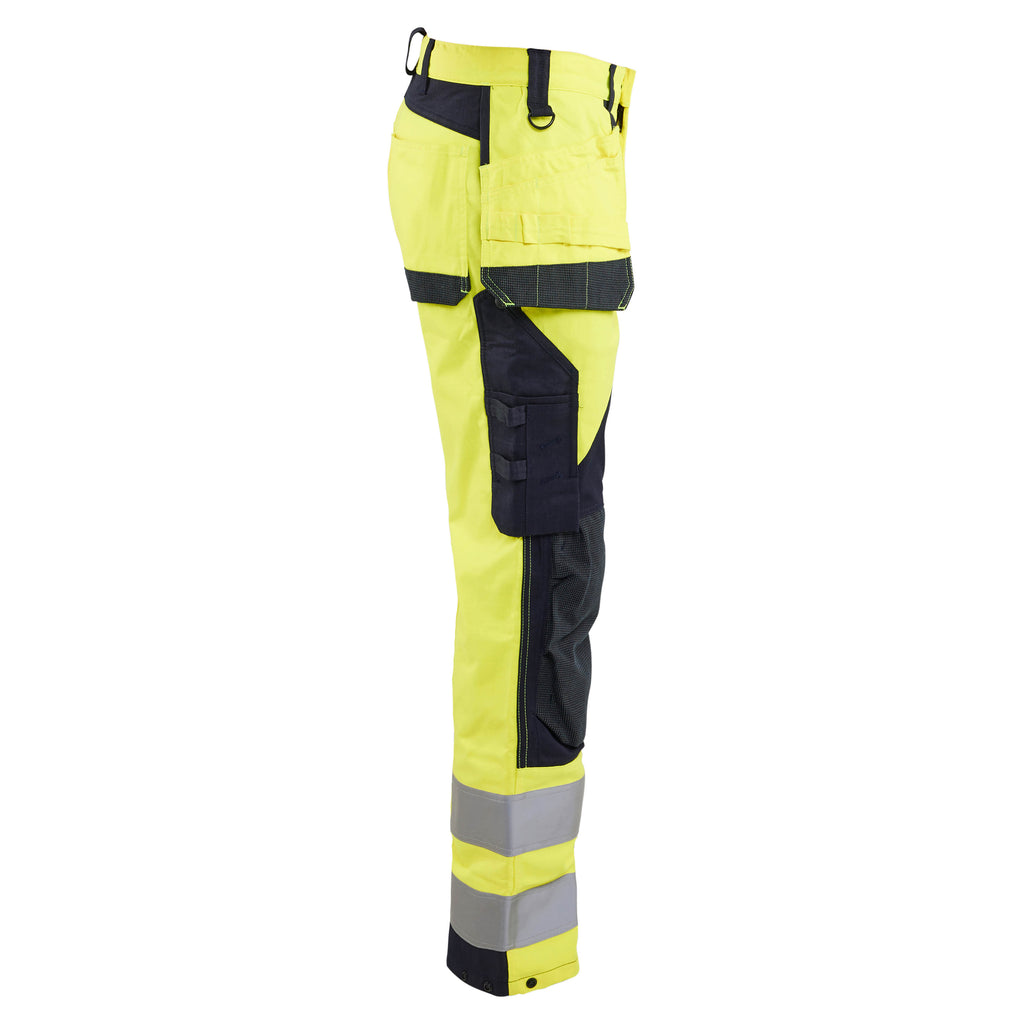 Blaklader 1589 Multinorm Inherent Trousers Hi Vis Yellow Navy Blue Right