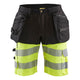 Blaklader 1596 Hi Vis Shorts With Stretch Black Hi Vis Yellow Main