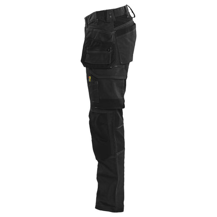 Blaklader 17501141 Craftsman Denim Trousers With Stretch Black Left