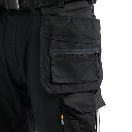 Blaklader 17501832 Craftsman Trousers With Stretch Black Feature 1