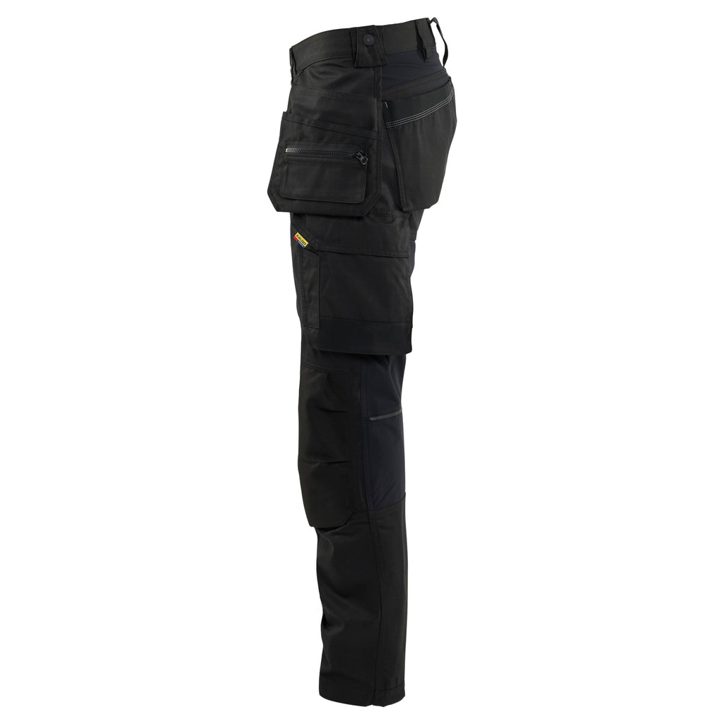Blaklader 17501832 Craftsman Trousers With Stretch Black Left