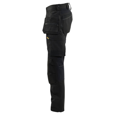 Blaklader 17501832 Craftsman Trousers With Stretch Black Left