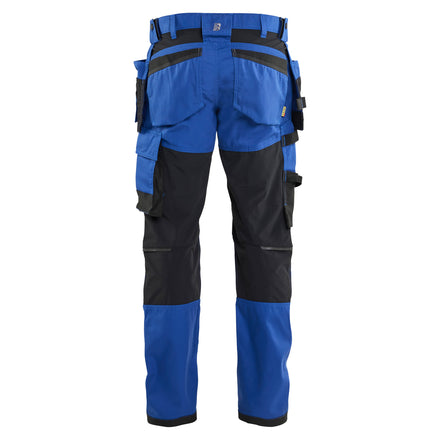 Blaklader 17501832 Craftsman Trousers With Stretch Cornflower Blue Black Back