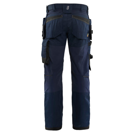 Blaklader 17501832 Craftsman Trousers With Stretch Dark Navy Blue Back