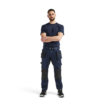 Blaklader 17501832 Craftsman Trousers With Stretch Dark Navy Blue Model